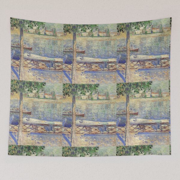 Item preview, View over the River at St.Cloud Edvard Munch Art designed and sold by ArtUnova.