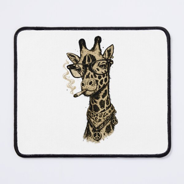 Item preview, Cool Smoking Giraffe with Glasses | Vintage Hipster Giraffe | Funny Wildlife Animal Art designed and sold by ArcadiaSilence.