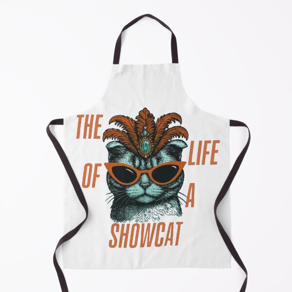 Item preview, The Life of a Show cat – Vintage Cat with Sunglasses and Feather Crown designed and sold by Gbriel3.