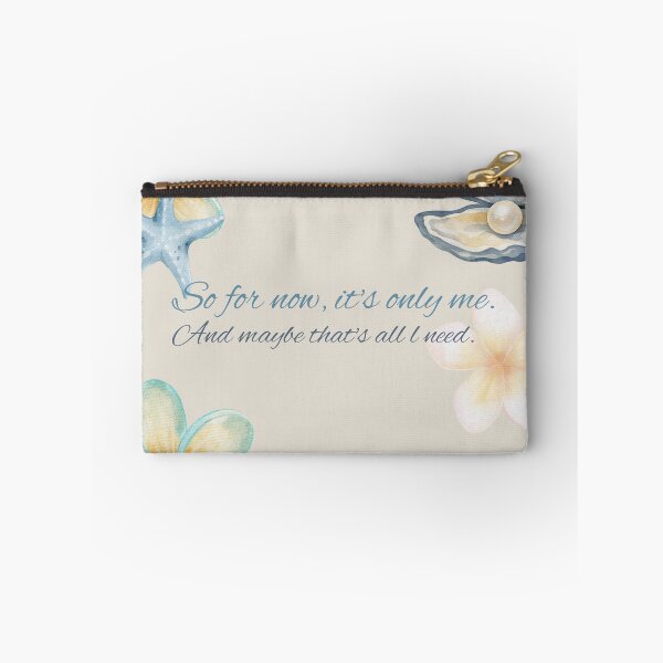 Item preview, So For Now, It's Only Me – Coastal Self Love Quote | Soft Beach Aesthetic Watercolor Floral & Seashell Design designed and sold by NOUURRRR.