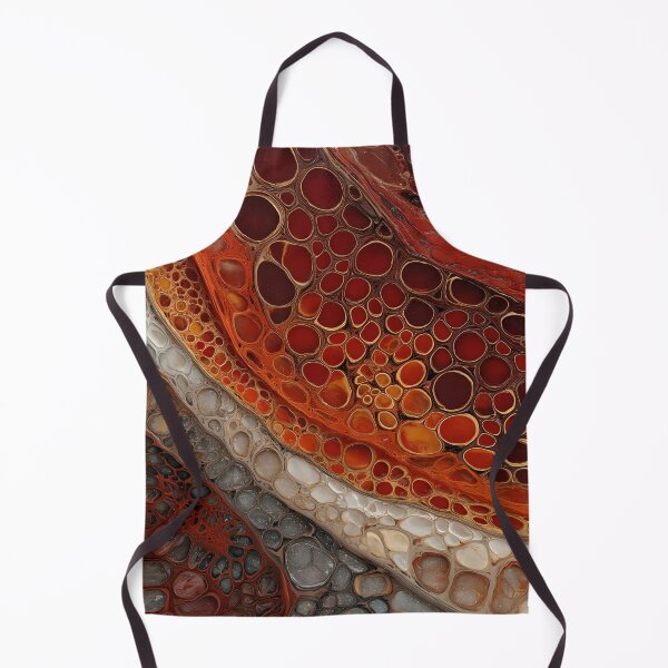 Item preview, Burnt Sienna Cellular Abstract Organic Flow Pattern Art designed and sold by GrinGalore.