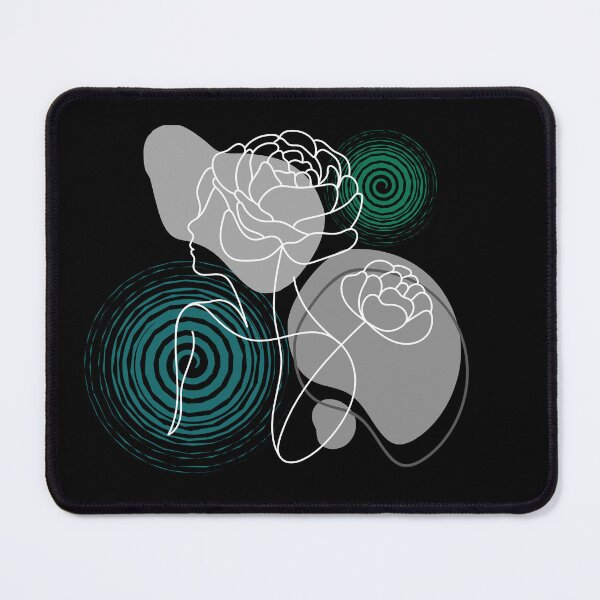 Item preview, Minimalist Woman Silhouette Floral Line Art designed and sold by DesignByNature7.