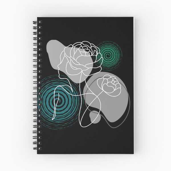 Item preview, Minimalist Woman Silhouette Floral Line Art designed and sold by DesignByNature7.