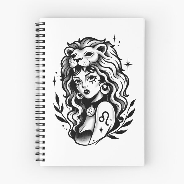 Item preview, Leo Zodiac Sign - Gothic Astrology Tattoo designed and sold by feedmykraken.