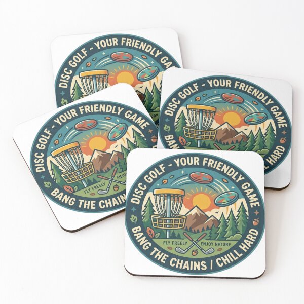 Item preview, Disc Golf Bang The Chains Chill Hard Vintage Outdoor Badge designed and sold by Wear Sculpt.