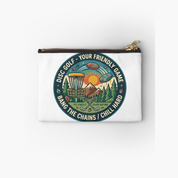 Item preview, Disc Golf Bang The Chains Chill Hard Vintage Outdoor Badge designed and sold by Wear Sculpt.