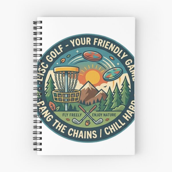 Item preview, Disc Golf Bang The Chains Chill Hard Vintage Outdoor Badge designed and sold by Wear Sculpt.