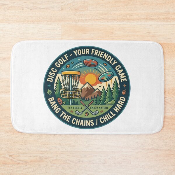 Item preview, Disc Golf Bang The Chains Chill Hard Vintage Outdoor Badge designed and sold by Wear Sculpt.