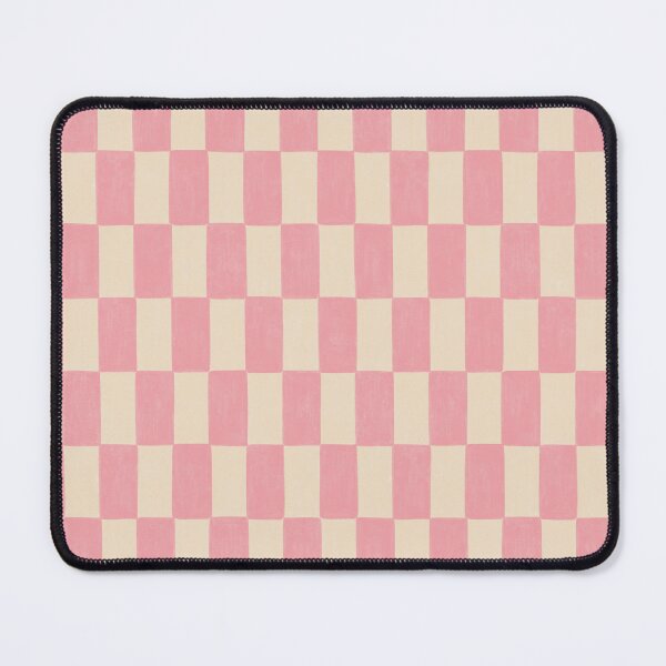 Item preview, Hand Painted Retro Checkerboard in Pink & Cream designed and sold by Illustrated by Nat.