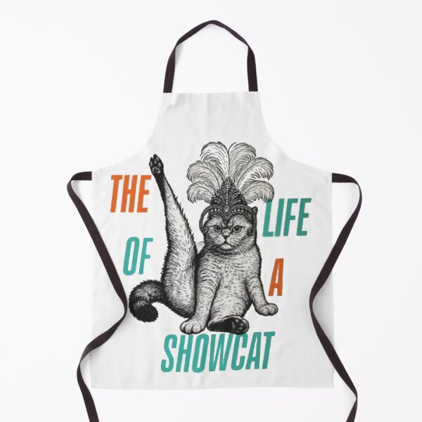 Item preview, The Life of a Show cat – Vintage Cat with Sunglasses and Feather Crown designed and sold by Gbriel3.