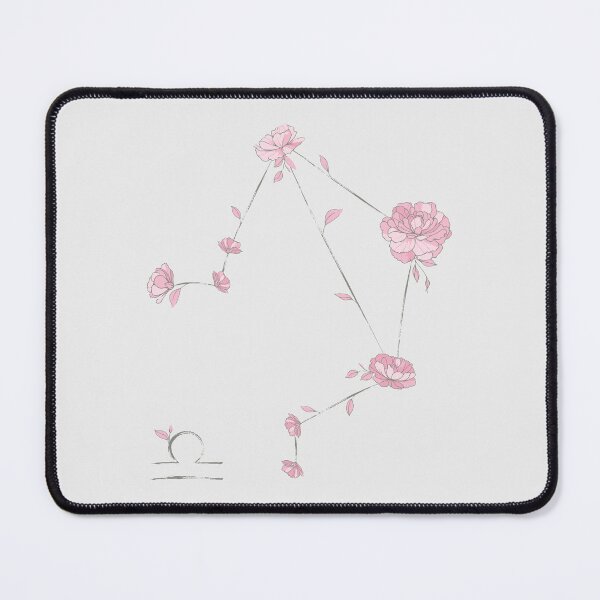 Item preview, Libra Floral Zodiac Constellation designed and sold by TheThankfulTyne.