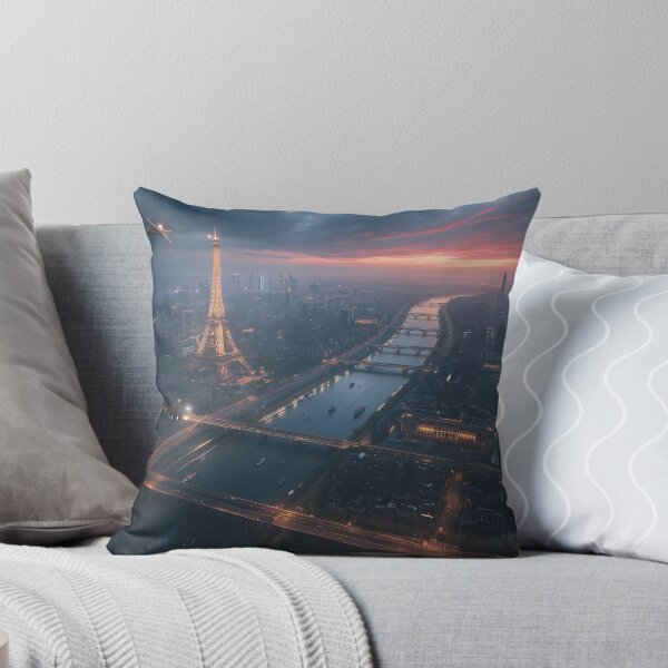 Item preview, Paris 2150 Cyberpunk Wall Art | Futuristic Eiffel Tower Neon City | Paris Poster | Neon Atlas designed and sold by NSAstore.