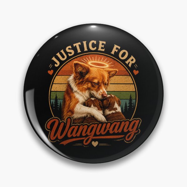 Item preview, Justice For Wangwang Dog Memorial, "Rainbow Bridge Pet Loss", Dog Lover Sympathy Gift, Animal Rescue Vintage Art designed and sold by MorningJoco.