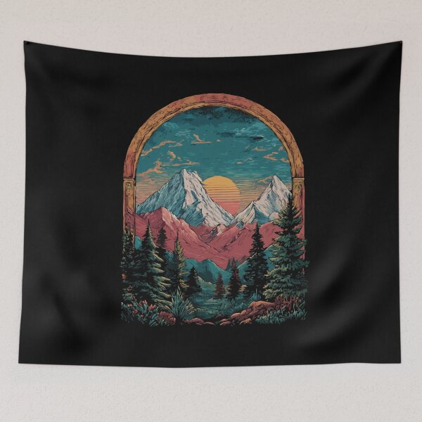 Item preview, Arch Mountain Sunset designed and sold by Gkinoki.