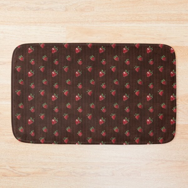 Item preview, Strawberry Brown Background Pattern  designed and sold by LouieVanille.