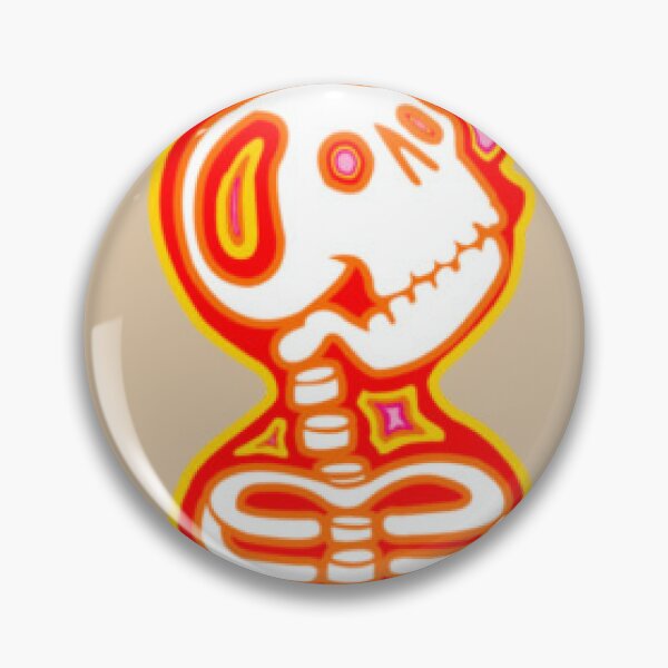 Item preview, Retro Psychedelic Skeleton Bust designed and sold by GothCanGs.