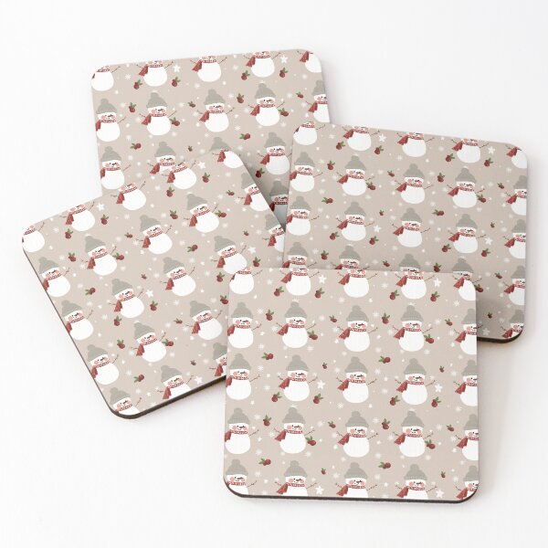 Item preview, Cute Snowman Christmas Winter Pattern designed and sold by Little Wimbly.