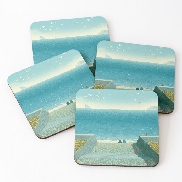 Item preview, Whispering Seagulls Over Ocean Staircase designed and sold by Venon28.