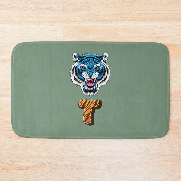 Item preview, Blue Roaring Tiger Letter T designed and sold by Wild Ink Works.