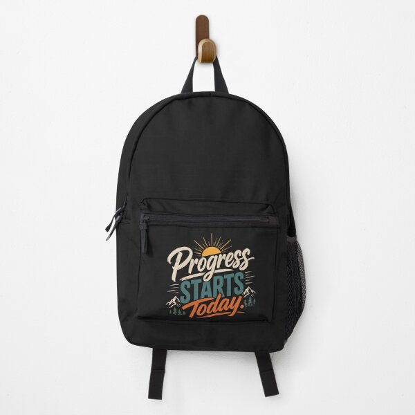 Item preview, Progress Starts Today – Motivational Growth Mindset Typography Design designed and sold by Amsafjol.