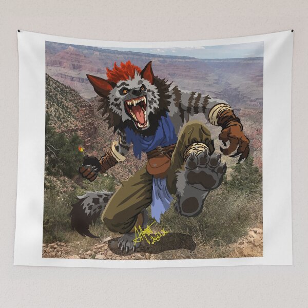 Item preview, Gnoll Kinetic Boom Enthusiast designed and sold by KlakkDrawsStuff.