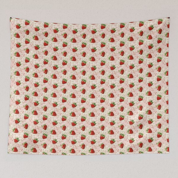 Item preview, Strawberry Pink Background Pattern  designed and sold by LouieVanille.