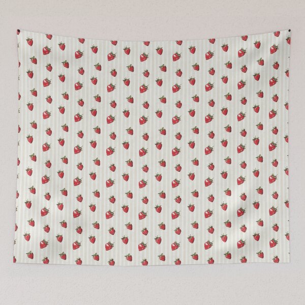 Item preview, Strawberry Striped Pattern  designed and sold by LouieVanille.