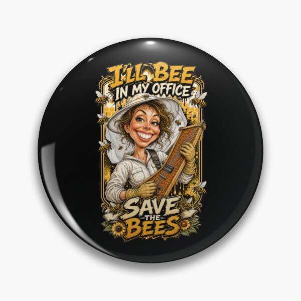 Item preview,  "I'll Bee in My Office – Save the Bees" designed and sold by Wilcox PhotoArt.