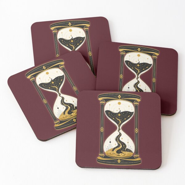 Item preview, Aesthetic Neo Deco Hourglass Art- Celestial Cosmic Desing  designed and sold by W&RParadise.