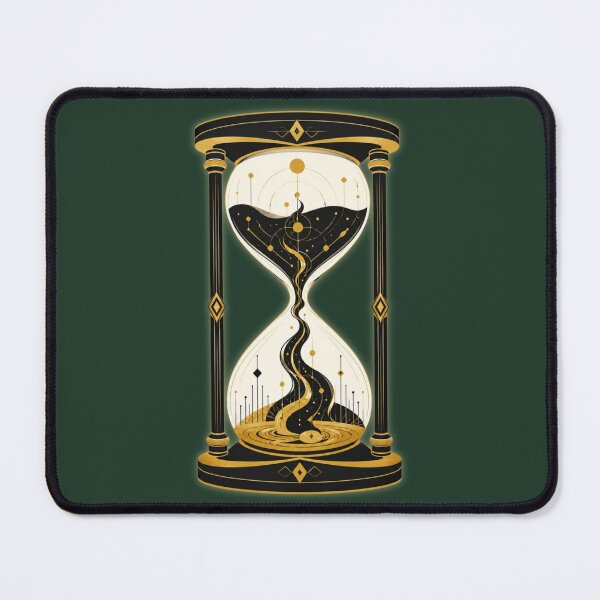 Item preview, Aesthetic Neo Deco Hourglass Art- Celestial Cosmic Desing designed and sold by W&RParadise.