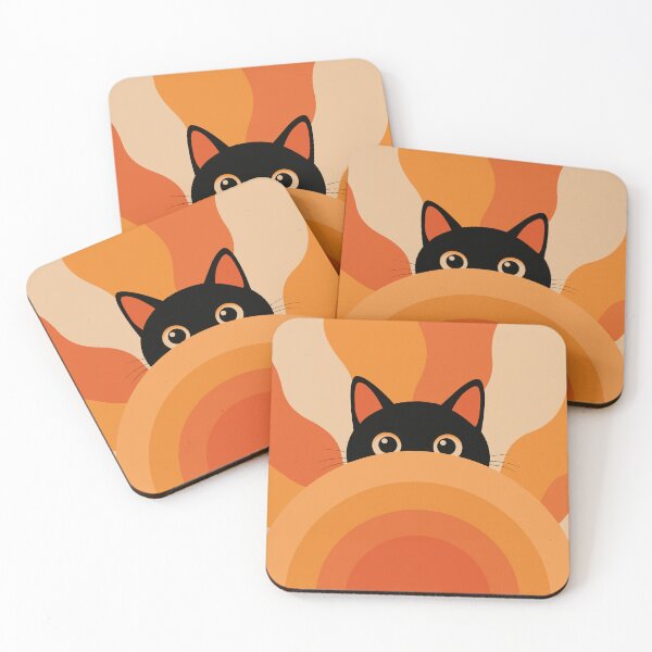 Item preview, Curious Cat at Sunrise designed and sold by DesingsTR.