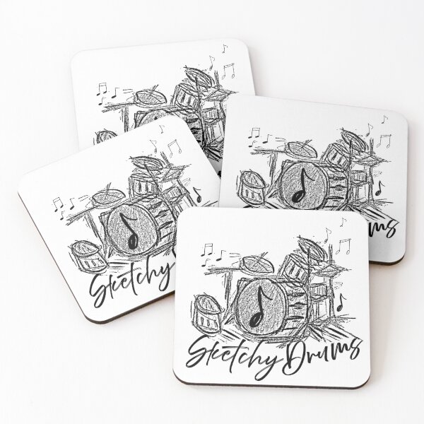 Item preview, The Sketchy Drums designed and sold by DEZINOMANIA.