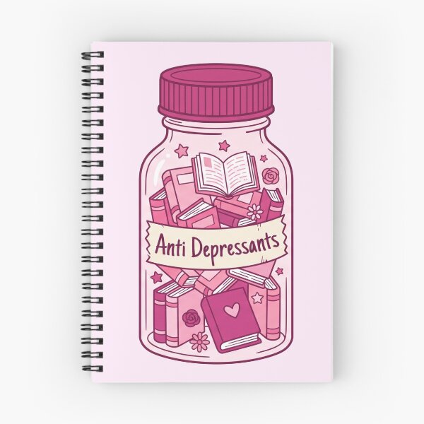 Item preview, Books Are My Antidepressants - Cute Reading Aesthetic designed and sold by LunnaAtica.