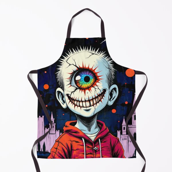 Item preview, Creepy Cute One Eyed Boy | Gothic Grunge Horror Portrait designed and sold by QQQueen.
