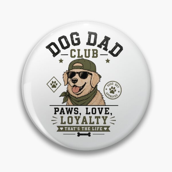 Item preview, Dog Dad Club Golden Retriever Paws Love Loyalty T-Shirt designed and sold by Ashley critters.