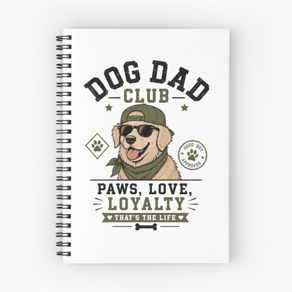 Item preview, Dog Dad Club Golden Retriever Paws Love Loyalty T-Shirt designed and sold by Ashley critters.