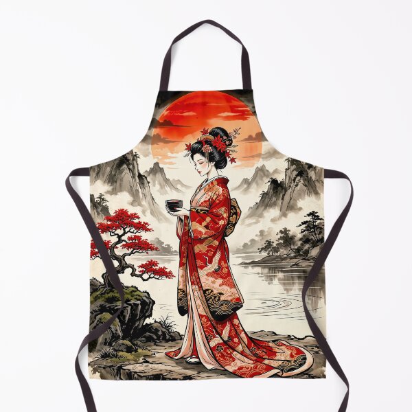 Item preview, Beautiful Geisha - Japanese Illustration designed and sold by FotoLibreStudio.