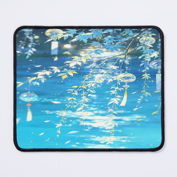 Item preview, The Soothing Echo of Eternal Summer, Japanese Wind Chimes by the Water - Animated and Dreamy Summer Landscape designed and sold by RAYBIL.