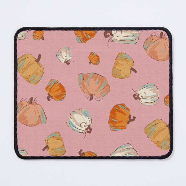 Item preview, Hand Drawn Boho Pumpkins on Pink Toss Pattern designed and sold by WonderAndWhim.