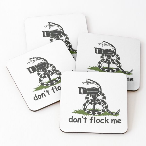 Item preview, Don't Flock Me Funny Security Camera Surveillance Snake Gadsden Parody Design designed and sold by ShavonRistorin.