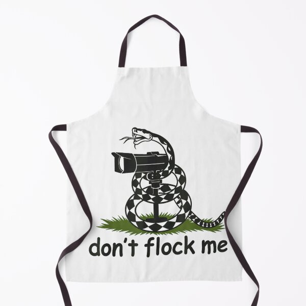 Item preview, Don't Flock Me Funny Security Camera Surveillance Snake Gadsden Parody Design designed and sold by ShavonRistorin.