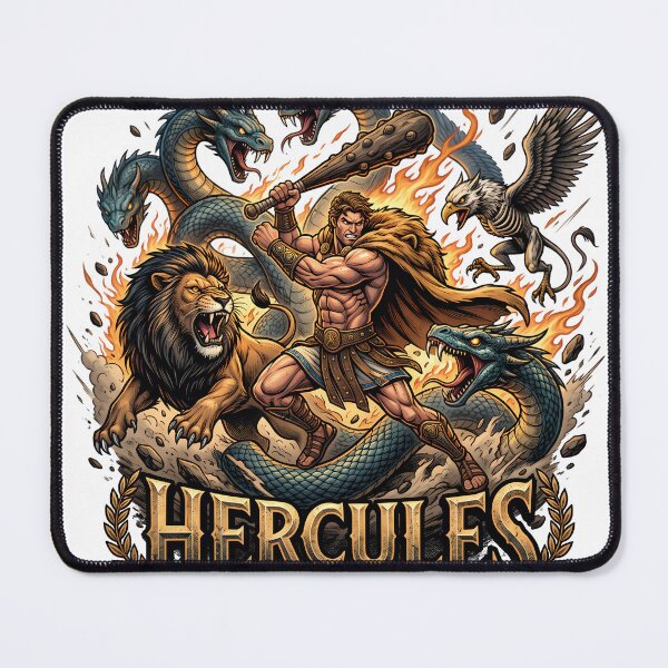 Item preview, herkules, half man half god, son zeus designed and sold by Hephaestus's Forge.