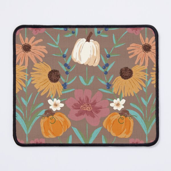 Item preview, Vintage Autumn Harvest Floral Pumpkin Print designed and sold by WonderAndWhim.