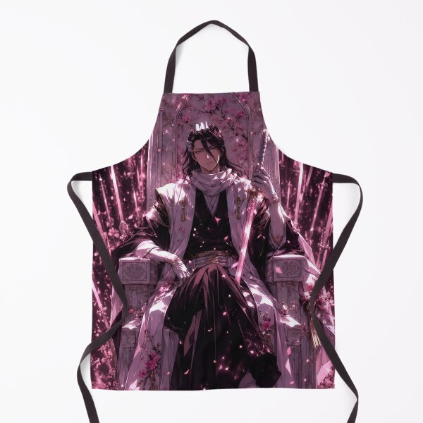 Item preview, Byakuya | Elegant Blossom Sword King on Celestial Throne | Dark Fantasy Anime Style Warrior Art designed and sold by Dyan4.