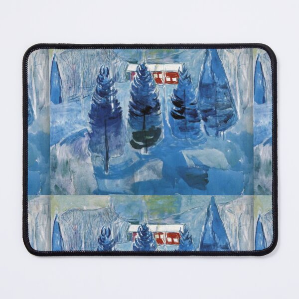 Item preview, Red House and Spruces Edvard Munch Art designed and sold by ArtUnova.