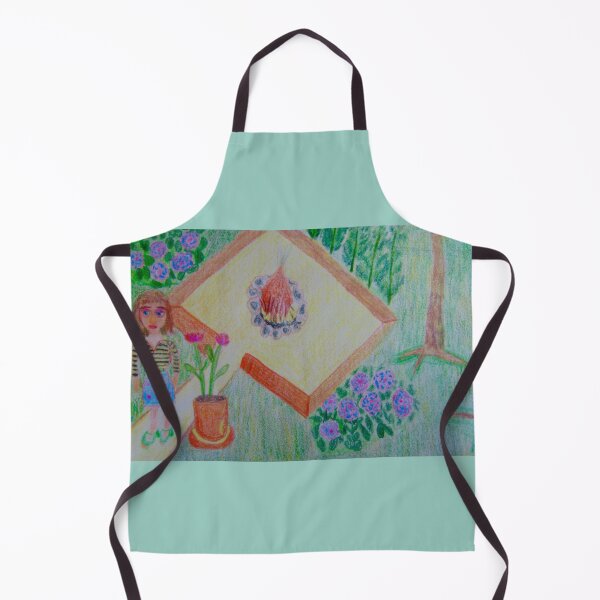Item preview, Atomic girl super gardeners and fireplace designed and sold by MartaTerkiewicz.