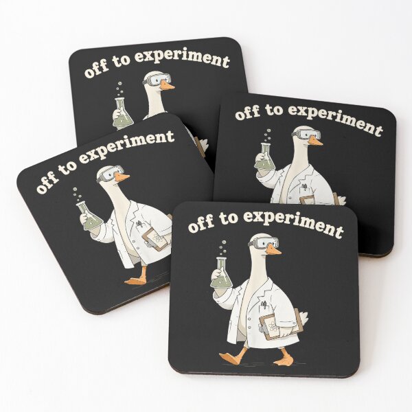 Item preview, Off To Experiment Funny Scientist Goose Laboratory Chemical Flask Chemistry Pun designed and sold by ShavonRistorin.