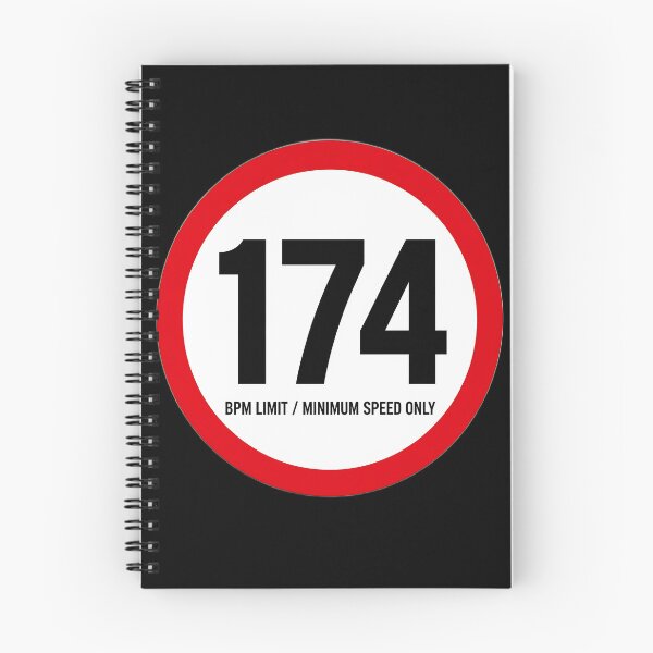 Item preview, 174 BPM Speed Limit Drum and Bass Sign designed and sold by  ZenRave Designs.
