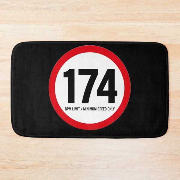 Item preview, 174 BPM Speed Limit Drum and Bass Sign designed and sold by  ZenRave Designs.