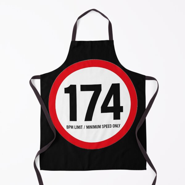 Item preview, 174 BPM Speed Limit Drum and Bass Sign designed and sold by ZenRave Designs.